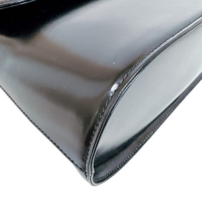 Saint Laurent Leather Shoulder Bag Black — view 3