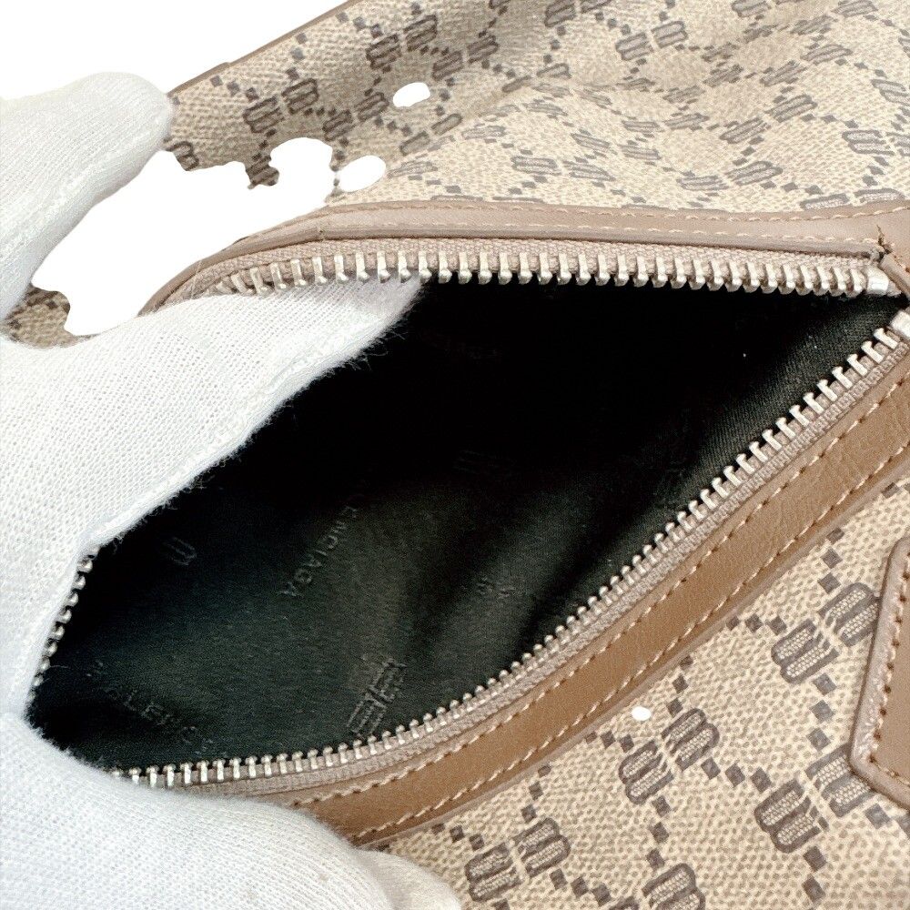 Balenciaga All Over Print BB Pattern Handbag Brown — view 5