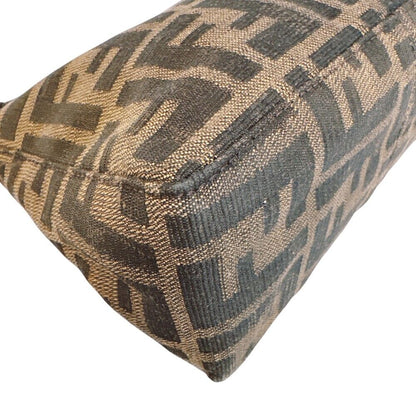 Fendi Zucca Canvas Handbag Brown — view 3