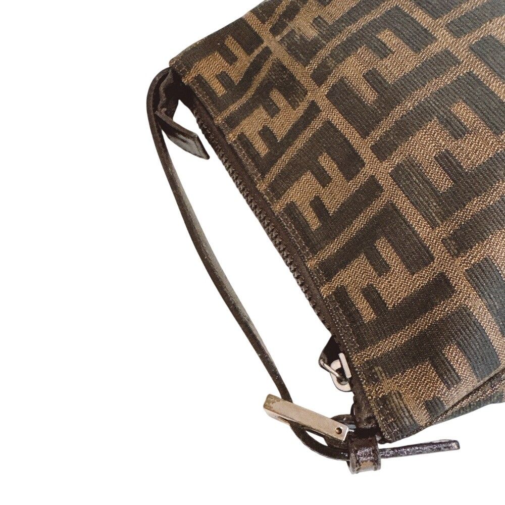 Fendi Zucca Canvas Handbag Brown — view 2