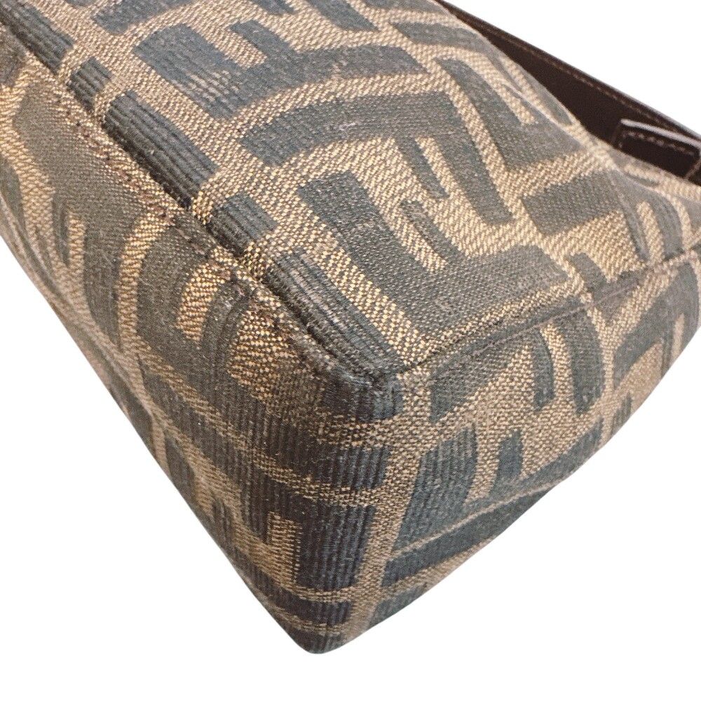 Fendi Zucca Canvas Handbag Brown — view 4