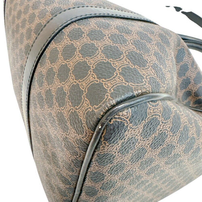 Celine Macadam Leather Boston Bag Brown — view 4