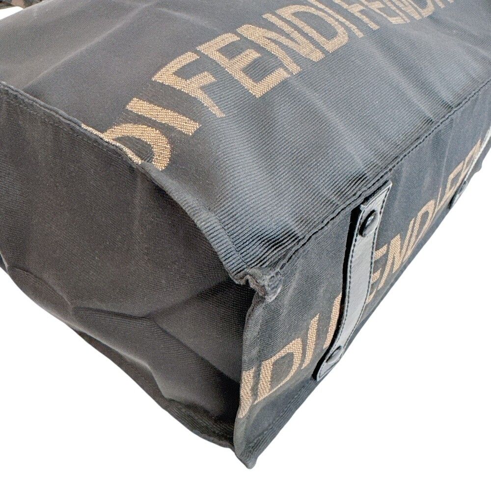Fendi Canvas Tote Bag Brown — view 3
