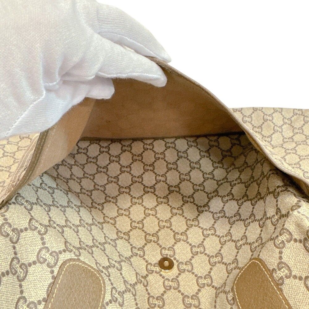Gucci GG Plus Sherry Line Tote Bag Beige — view 7