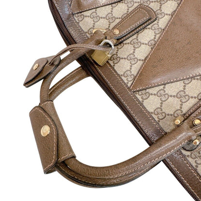 Gucci GG Pattern Leather Business Bag Brown — view 2