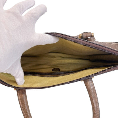 Gucci GG Pattern Leather Business Bag Brown — view 6