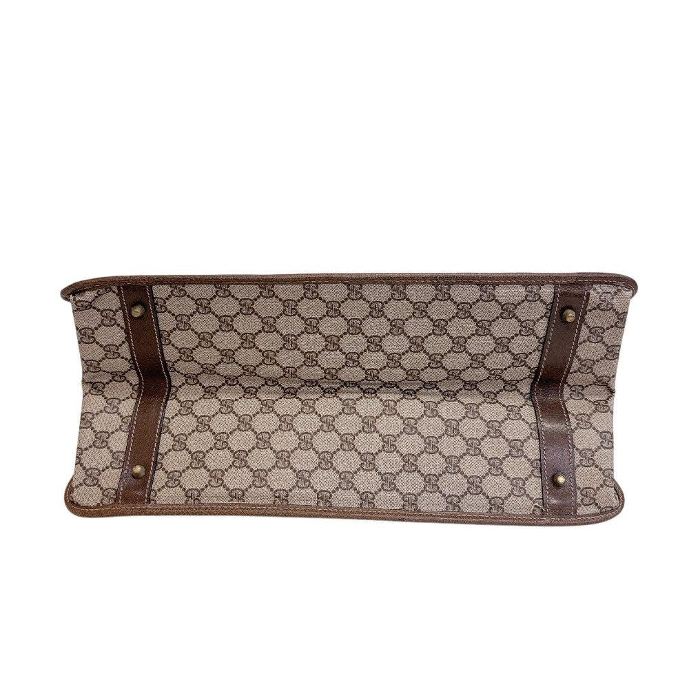 Gucci GG Pattern Leather Business Bag Brown — view 5