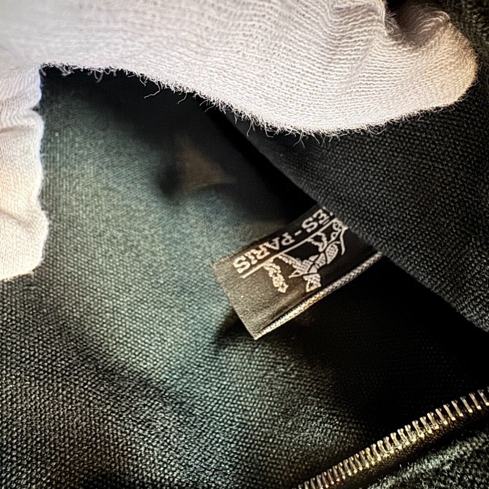 Hermes Troca Horizontal Canvas Tote Bag Black — view 7