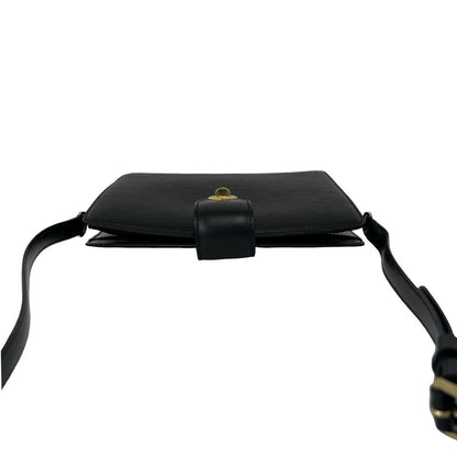 Louis Vuitton Vintage Capuchin Epi Leather Shoulder Bag Pochette Black Noir — view 4