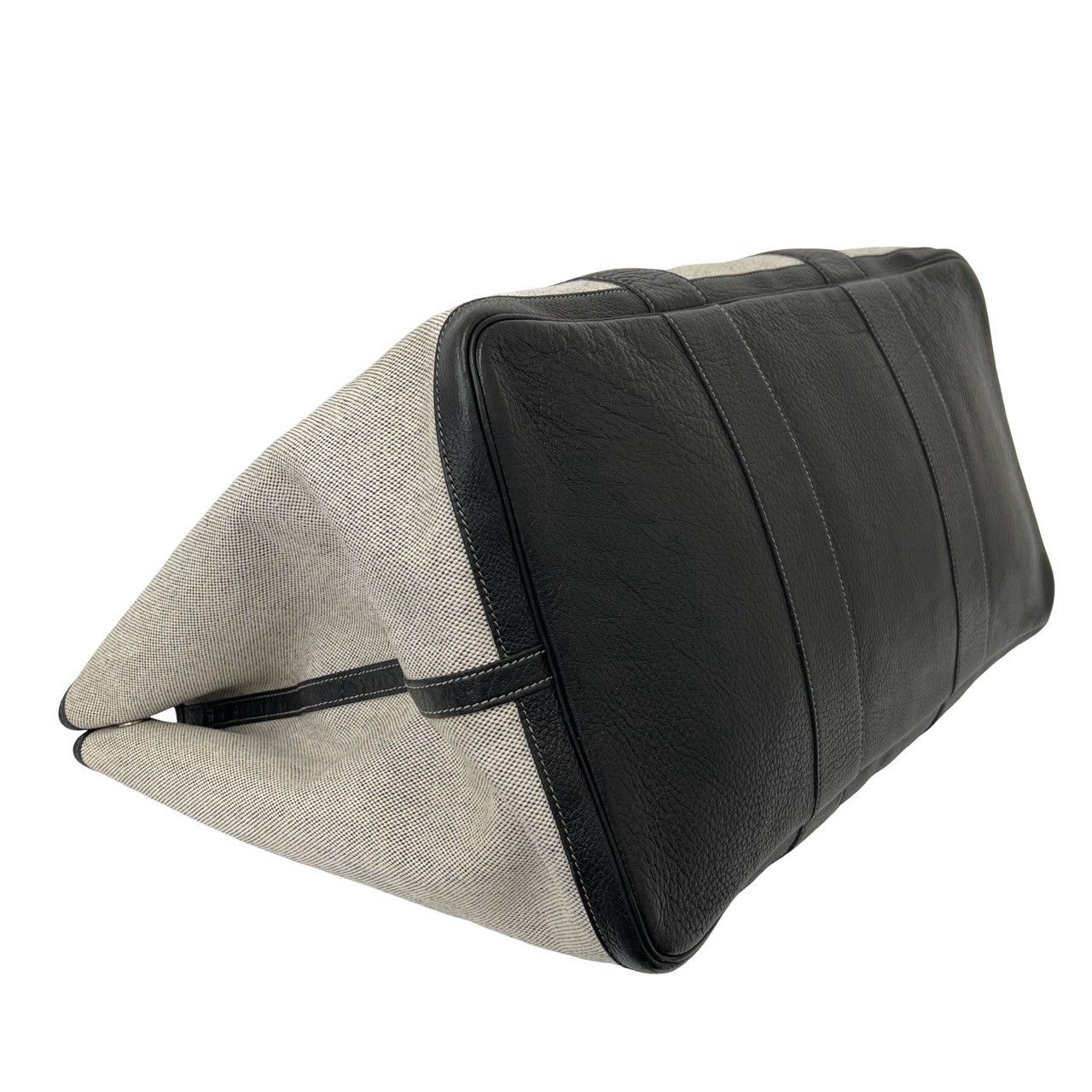 Hermes Garden Party GM Toile H Negonda Tote Bag Ecru Noir — view 7
