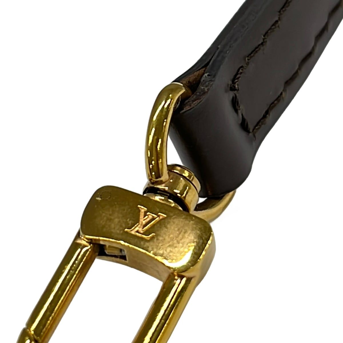Louis Vuitton Shoulder Strap Damier for Ebene Leather — view 3