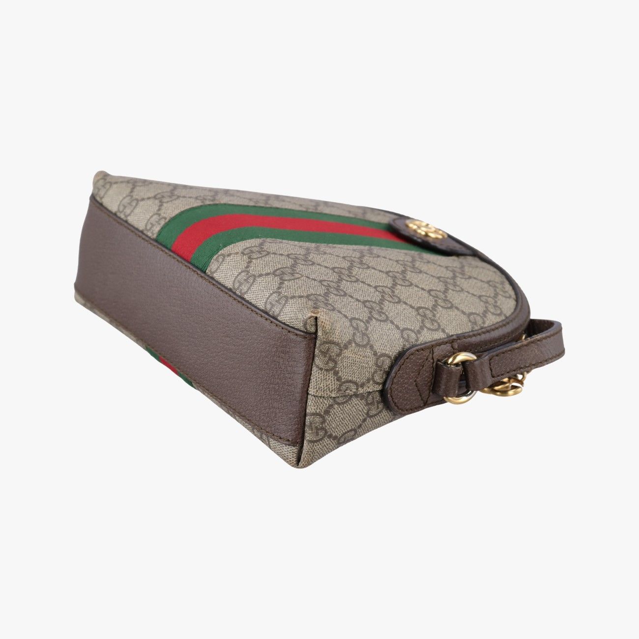 Gucci Ophidia Brown Red Green Leather — view 4