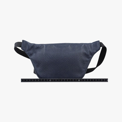Fendi Pecan Amore Logo Navy Leather Handbag — view 2