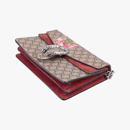 Gucci Dionysus Beige Red Multi Suede Shoulder Bag — view 4