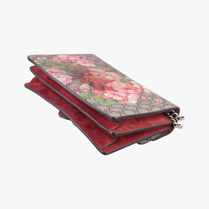 Gucci Dionysus Beige Red Multi Suede Shoulder Bag — view 6
