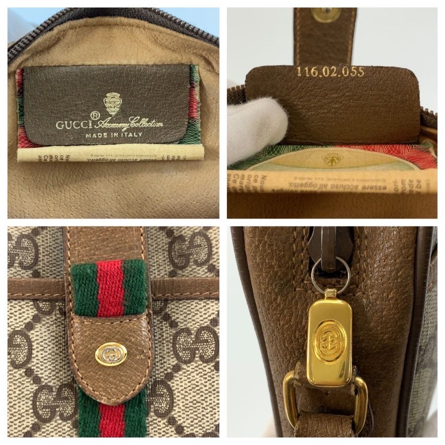 Gucci Vintage Sherry Line Beige GG Supreme Canvas 116 02 055 Shoulder Bag — view 3