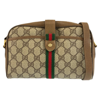 Gucci Vintage Sherry Line Beige GG Supreme Canvas 116 02 055 Shoulder Bag