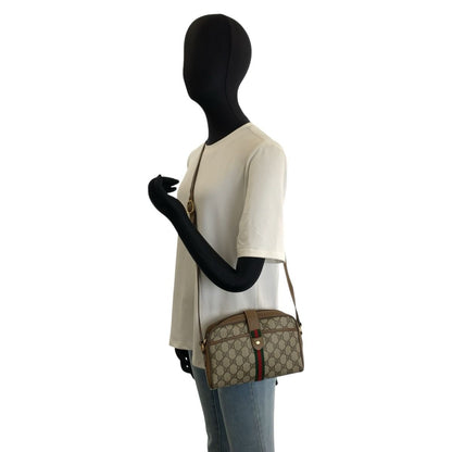 Gucci Vintage Sherry Line Beige GG Supreme Canvas 116 02 055 Shoulder Bag — view 6
