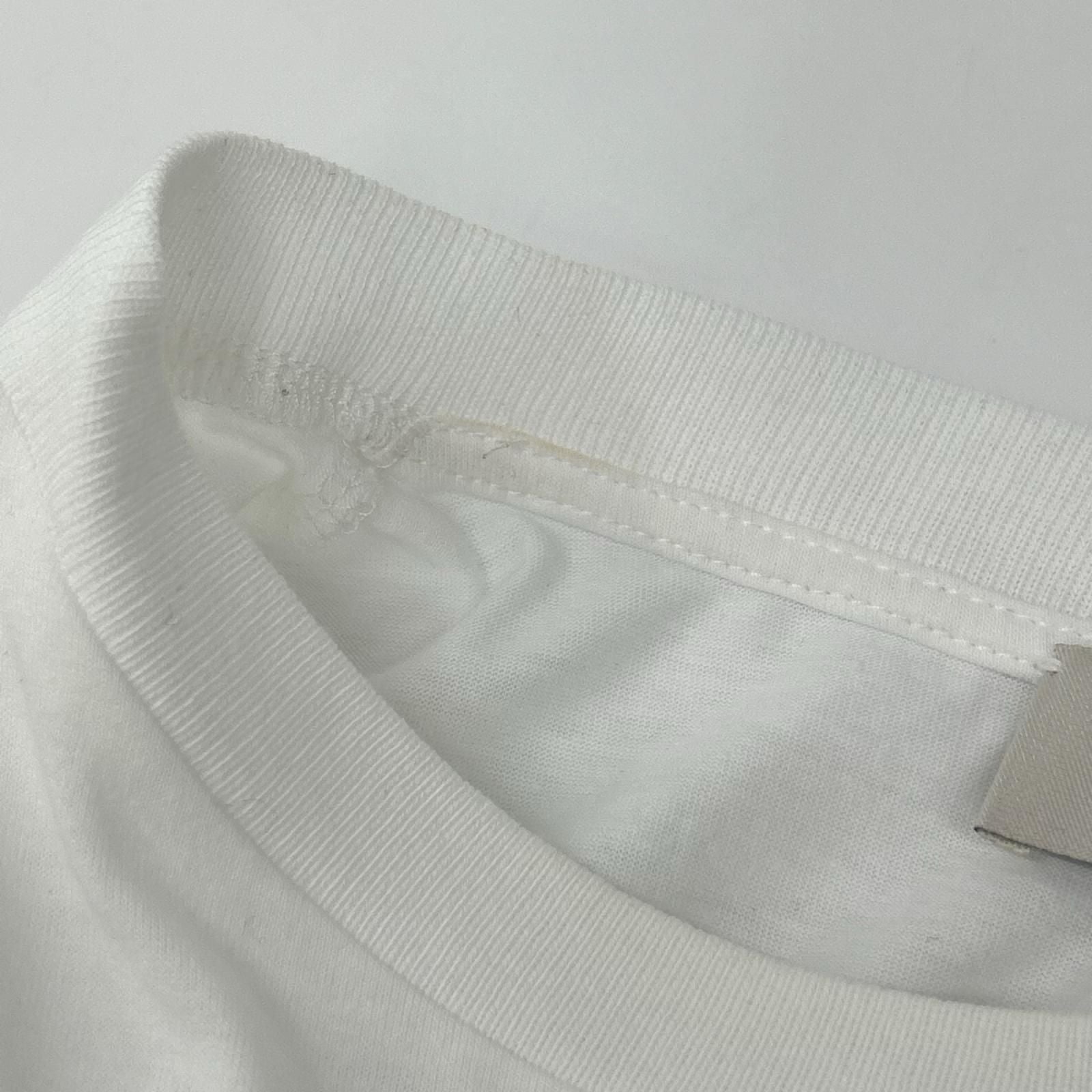 Miu Miu White Logo Embroidery Cotton Jersey T-Shirt — view 7