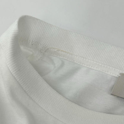 Miu Miu White Logo Embroidery Cotton Jersey T-Shirt — view 7