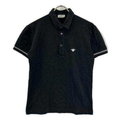Dior Black Bee Pique Polo Shirt 46