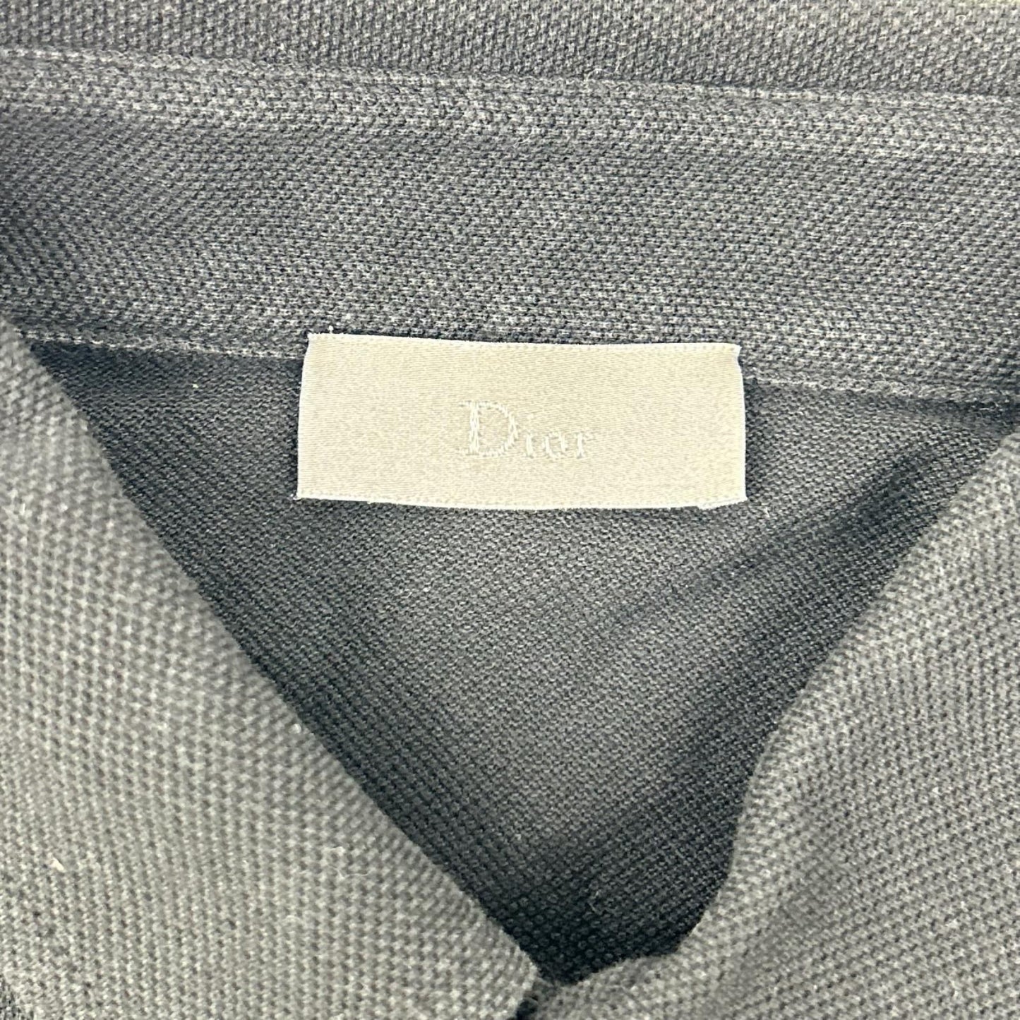 Dior Black Bee Pique Polo Shirt 46 — view 3