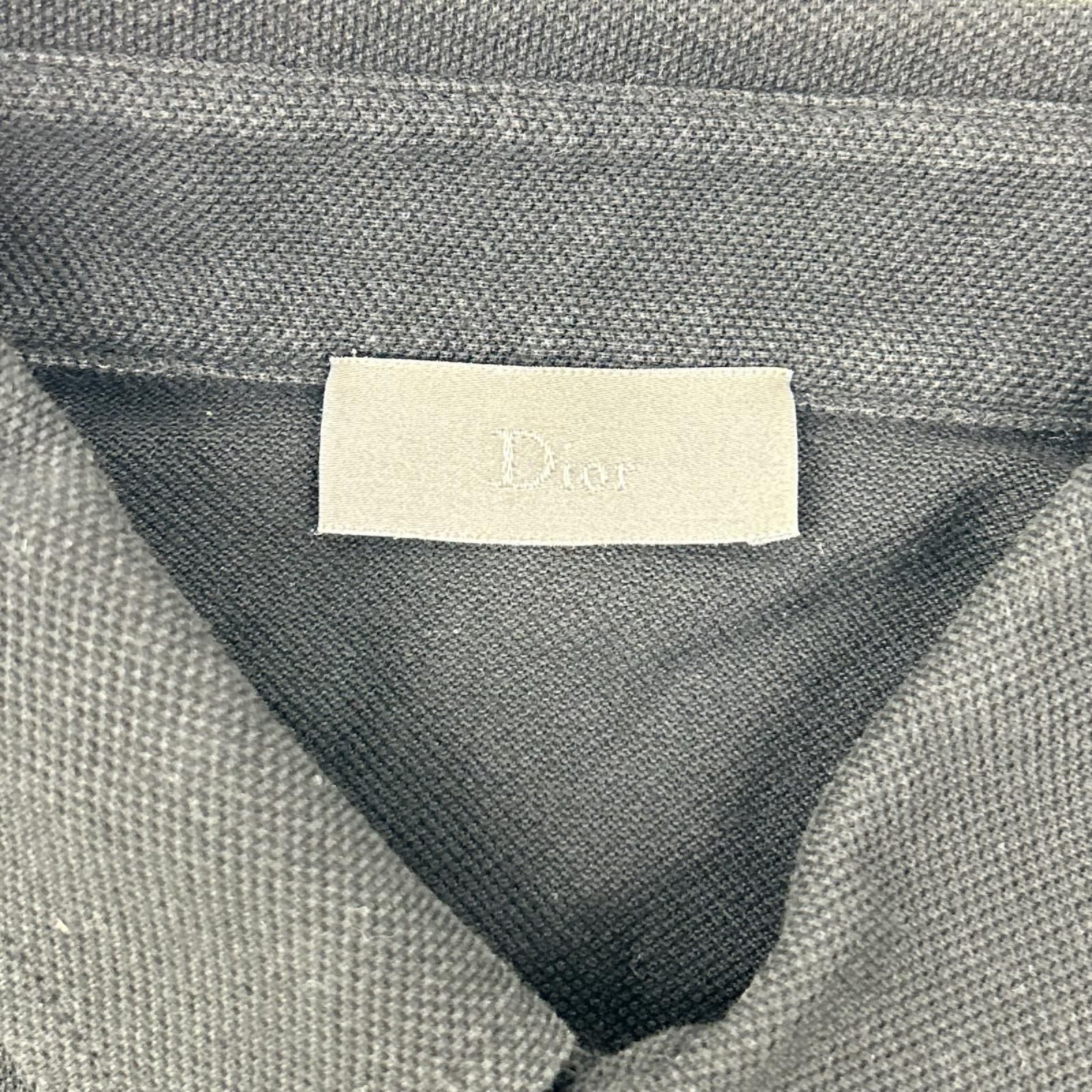 Dior Black Bee Pique Polo Shirt 46 — view 3