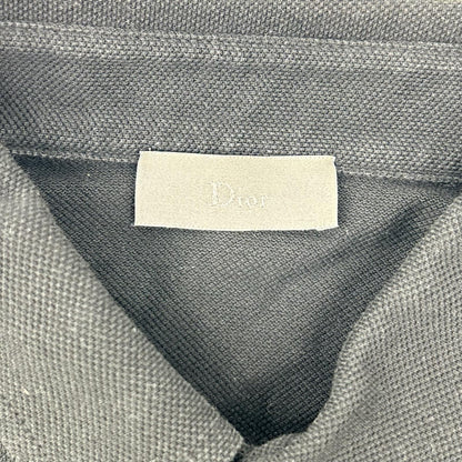 Dior Black Bee Pique Polo Shirt 46 — view 3