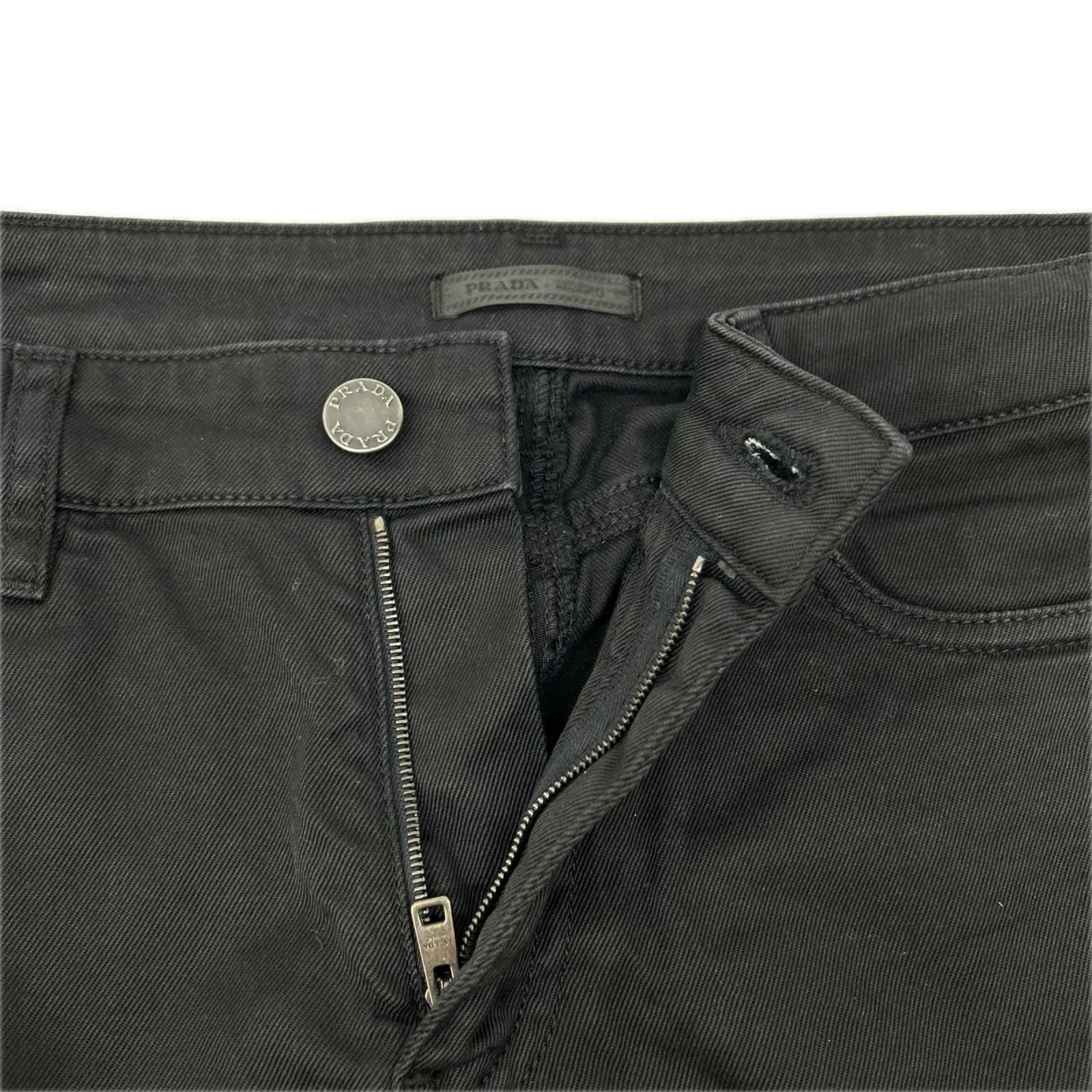 Prada Black Stretch Skinny Denim Pants 25 — view 3