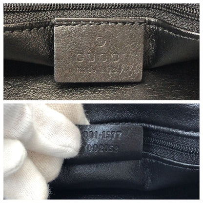 Gucci Bamboo Hobo 2-Way Black Gold Leather Shoulder Bag — view 4