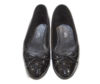 Chanel CC Logo Ribbon Ballet Shoes