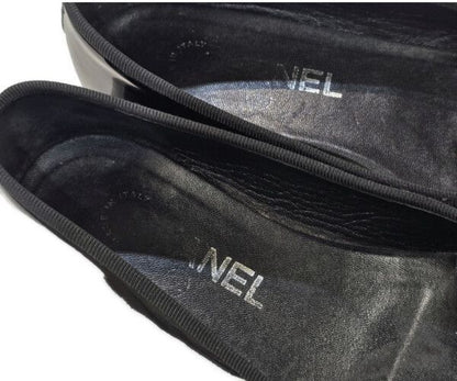 Chanel CC Logo Ribbon Ballet Shoes — view 7