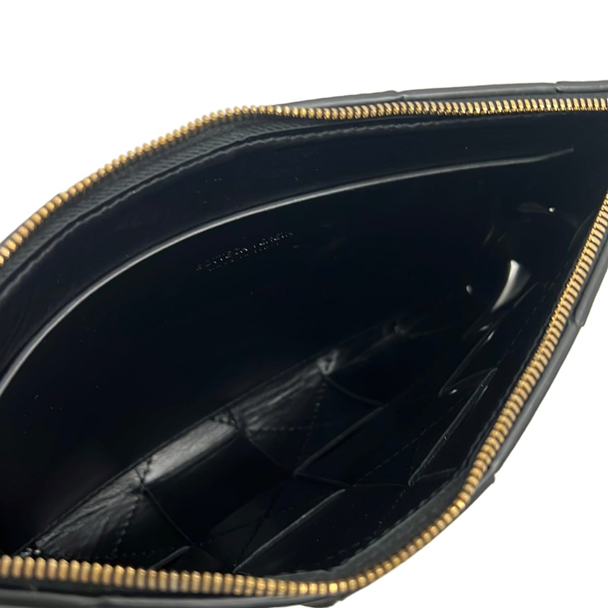 Bottega Veneta Pouch Maxi Intrecciato Black Leather — view 4