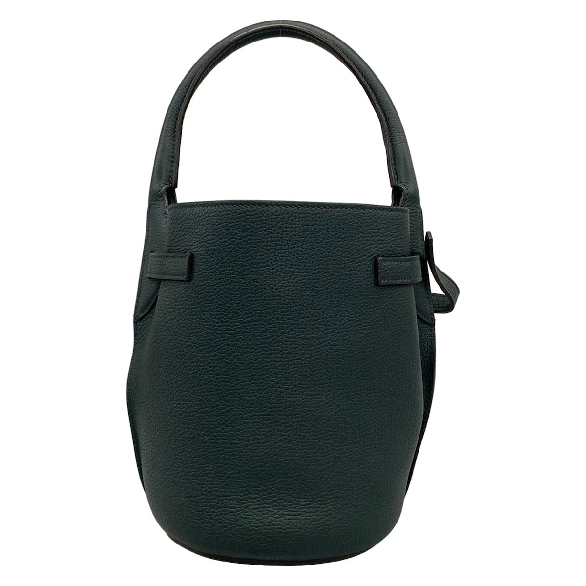 Celine Tote Bag Big Bucket Nano Dark Green Leather — view 3