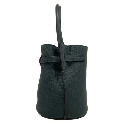 Celine Tote Bag Big Bucket Nano Dark Green Leather — view 4