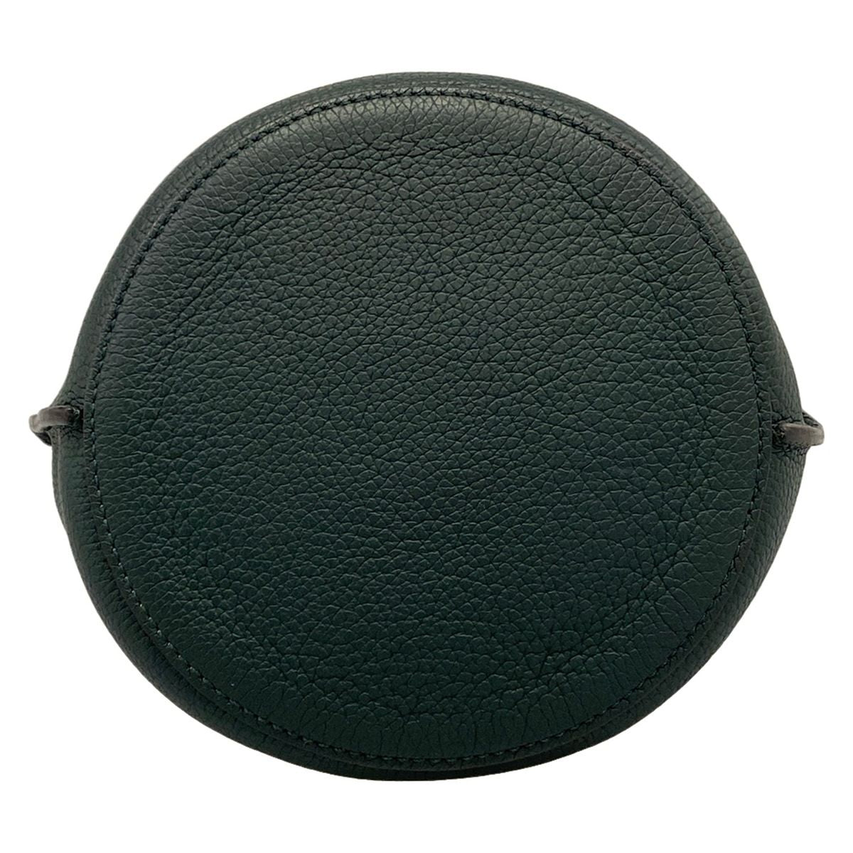 Celine Tote Bag Big Bucket Nano Dark Green Leather — view 5