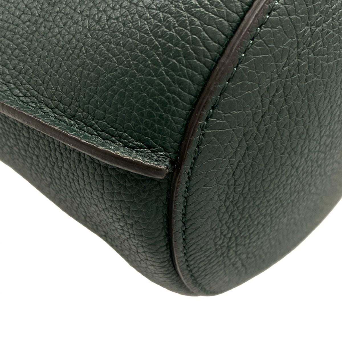 Celine Tote Bag Big Bucket Nano Dark Green Leather — view 6