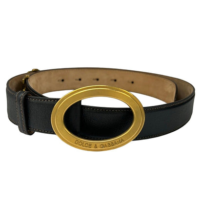 Dolce & Gabbana Belt Black Leather