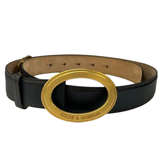 Dolce & Gabbana Belt Black Leather