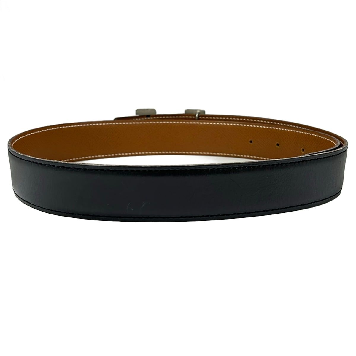 Hermes Belt 80 H Mini Constance Black Gold — view 2