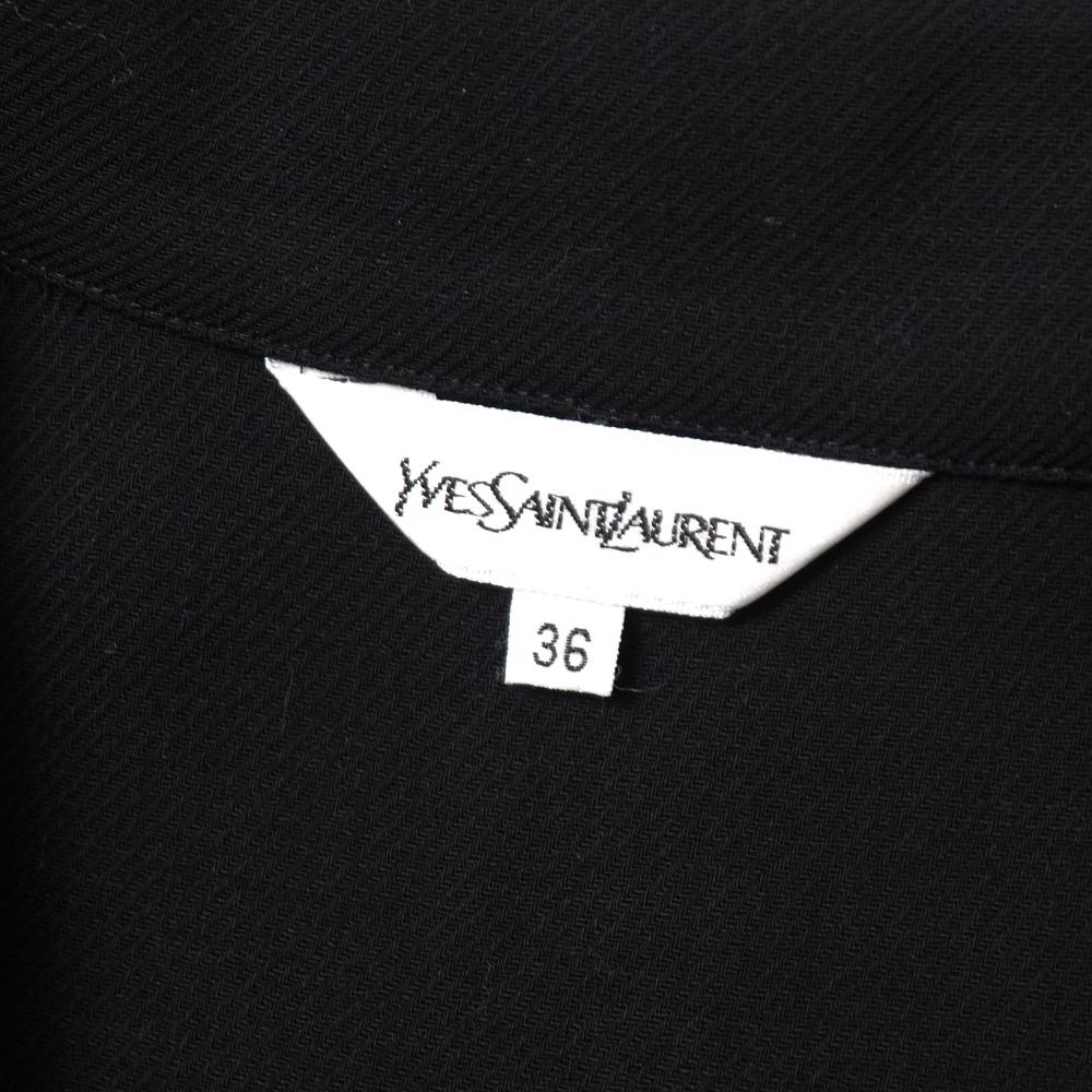 Saint Laurent Yves Vintage Jacket Long Gold Button 36 — view 7