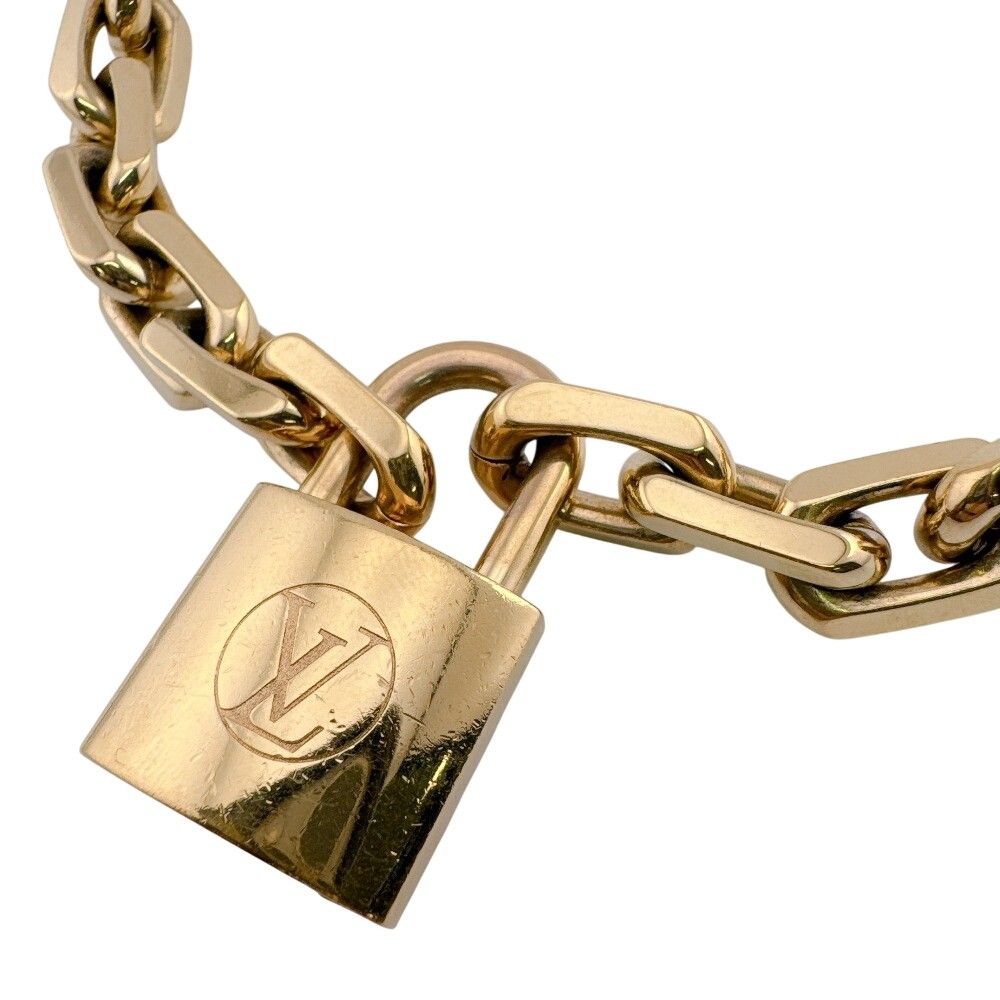 Louis Vuitton Collier LV Edge Metal Necklace Gold