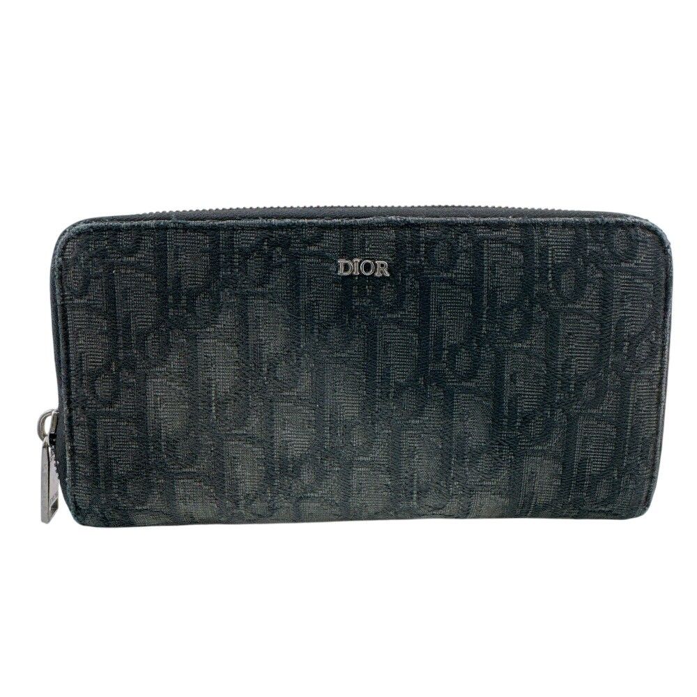 Dior Oblique Canvas Wallet Black