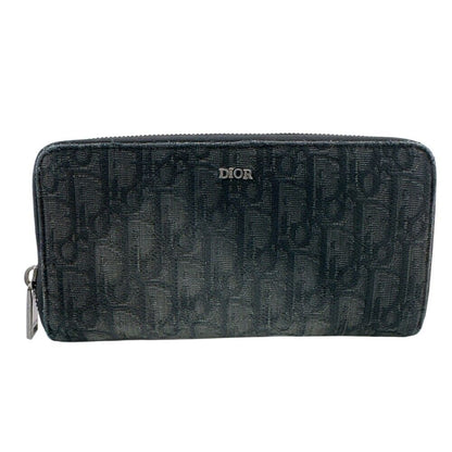 Dior Oblique Canvas Wallet Black
