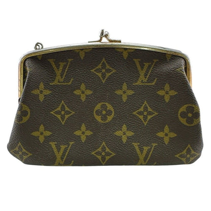 Louis Vuitton Bucket Monogram Leather Pouch Brown