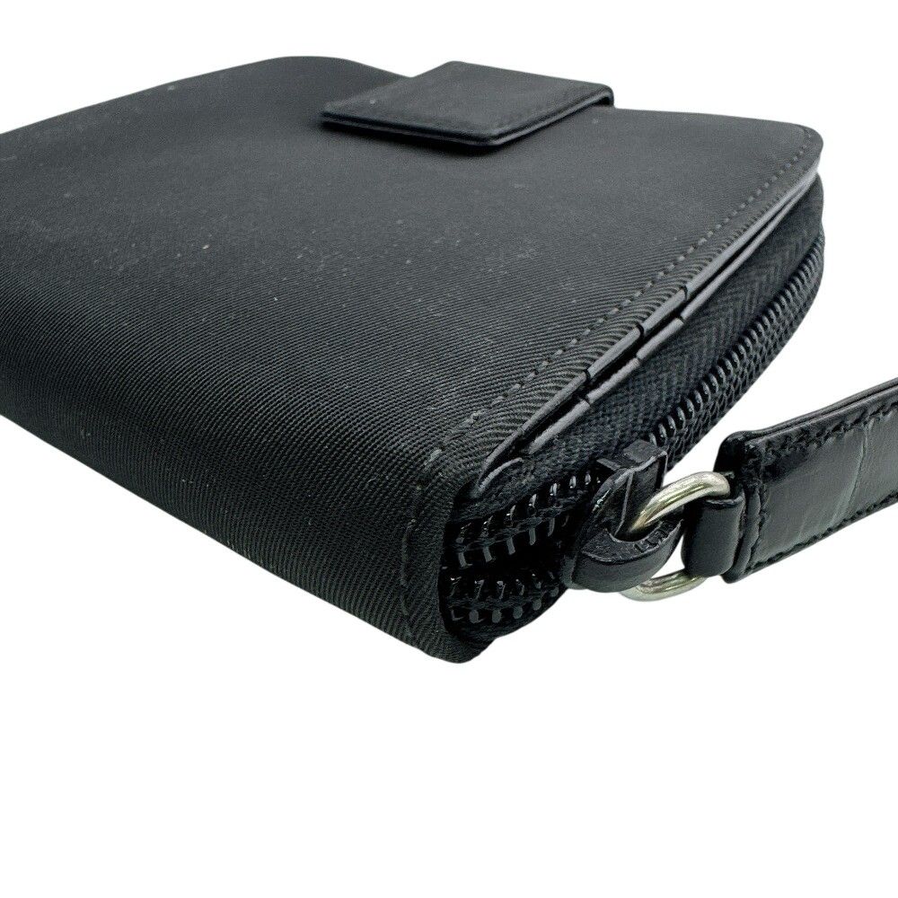 Prada Nylon Bifold Wallet Black — view 5
