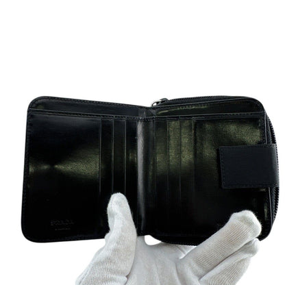 Prada Nylon Bifold Wallet Black — view 6