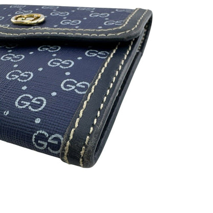 Gucci Micro GG Bifold Wallet Navy — view 3