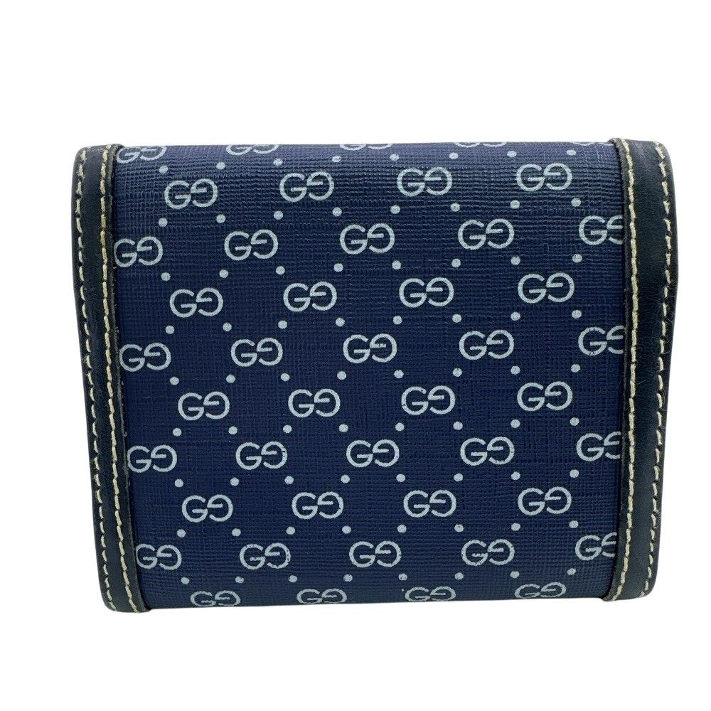 Gucci Micro GG Bifold Wallet Navy