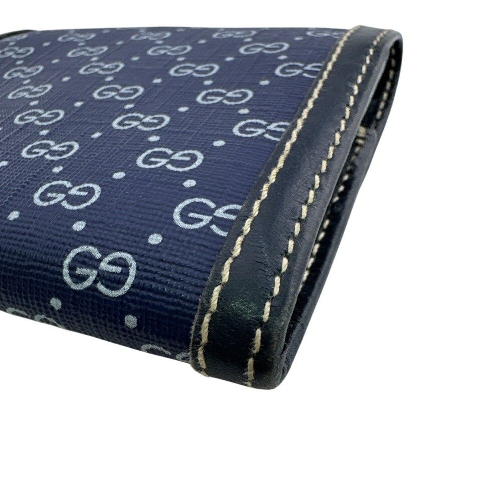 Gucci Micro GG Bifold Wallet Navy — view 5